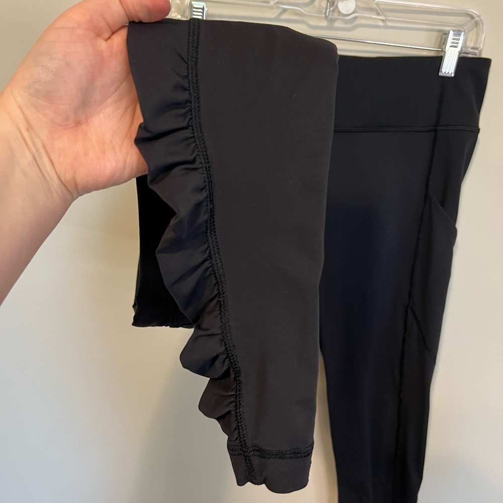Lululemon Speed Tight Black High Rise Leggings with Pockets and Ruched Ankles - Picture 8 of 10